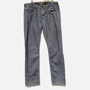 Burberry London Men's Gray Denim Jeans Straight Leg Button Fly Size 33R